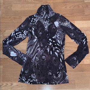 Karen Kane Mesh Turtleneck Top